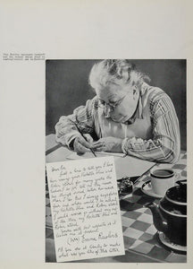 1933 Advertising Letter Woman Housewife Tea Pot Cup - ORIGINAL