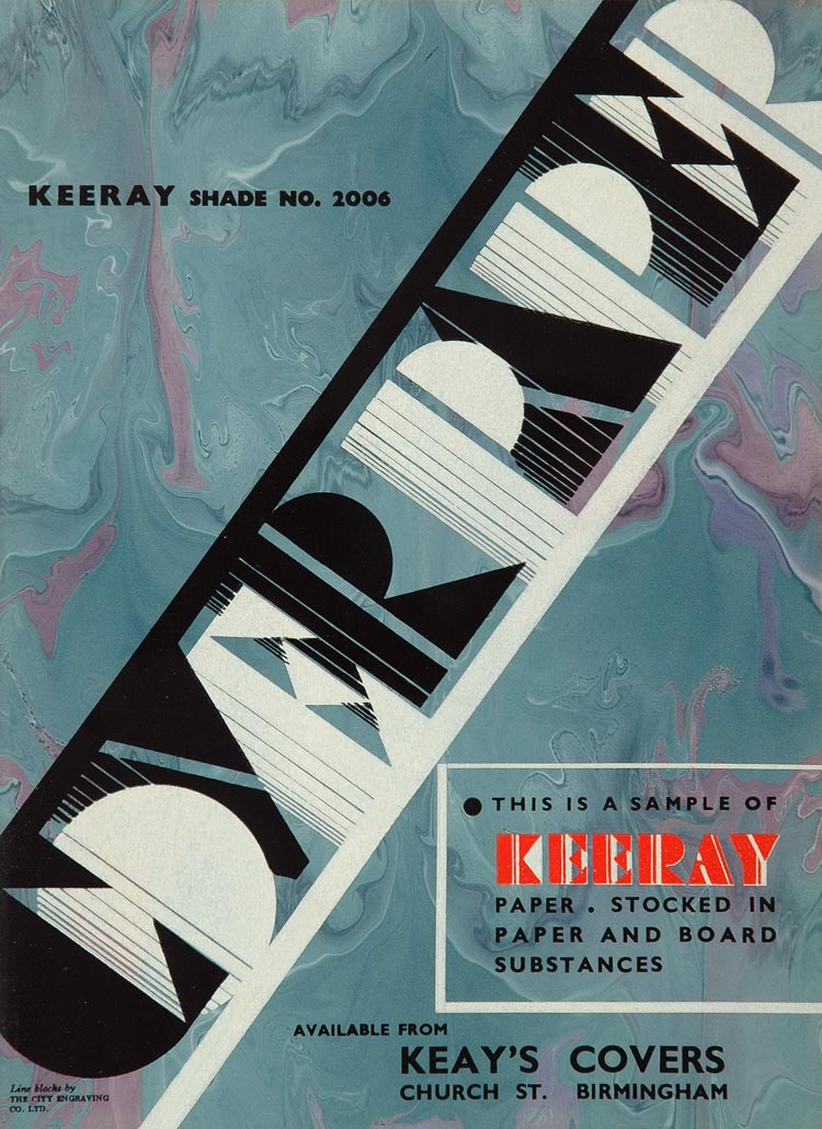 1934 Keeray Printing Paper Keay's Covers Birmingham Ad - ORIGINAL ADVERTISING