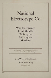 1925 Ad National Electrotype Co. Process Color Printing - ORIGINAL ADVERTISING