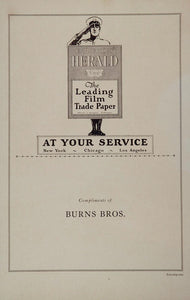 1925 Ad Exhibitors Herald Film Trade Paper Journal - ORIGINAL ADVERTISING