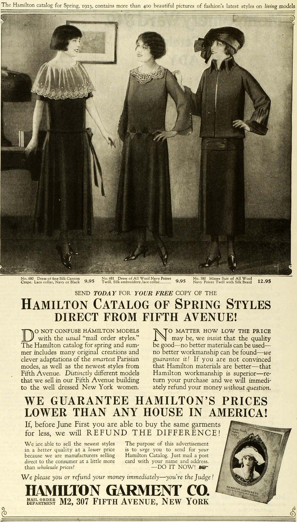 1923 Ad Hamilton Garment Spring Styles Catalog Flapper Fashion Clothing PHJ1 1923 Ad Hamilton Garment Spring Styles Catalog Flapper Fashion Clothing PHJ1