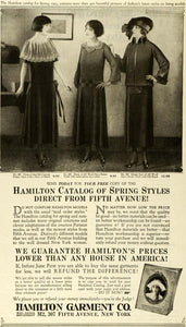 1923 Ad Hamilton Garment Spring Styles Catalog Flapper Fashion Clothing PHJ1