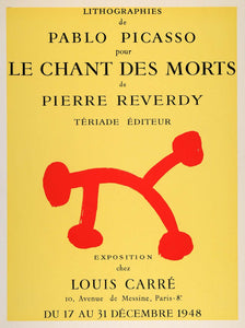 1971 Print Picasso Le Chant des Morts Louis Carre 1948 - ORIGINAL PIC3