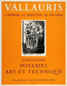 1971 Print Picasso L'Homme au Mouton Vallauris 1950 - ORIGINAL PIC3
