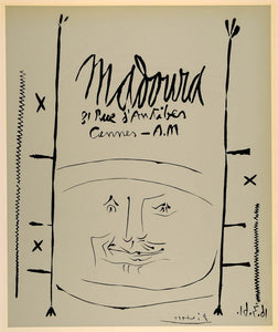 1971 Print Pablo Picasso Galerie Madoura Cannes 1961 - ORIGINAL PIC3