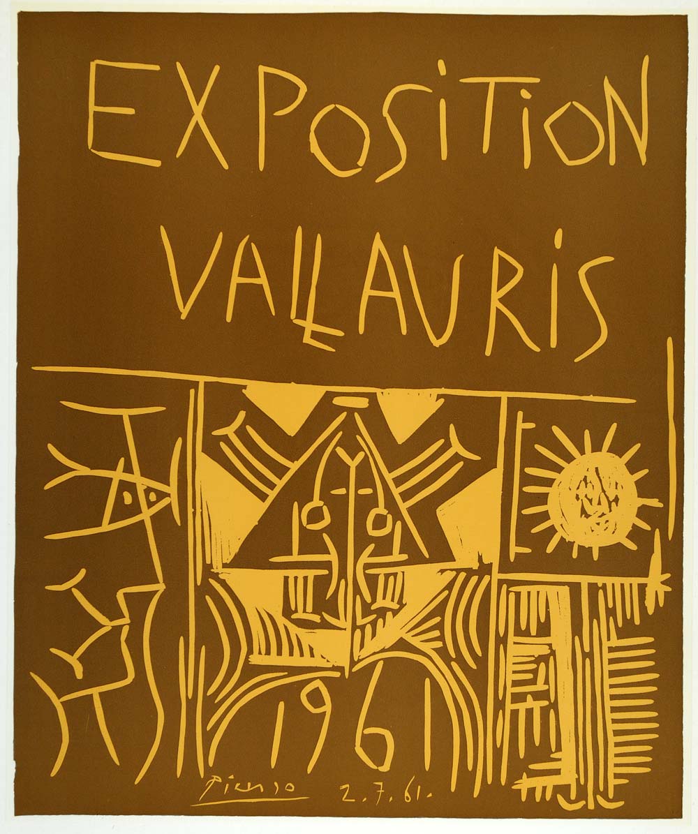 1971 Print Pablo Picasso Exposition Vallauris 1961 Art - ORIGINAL PIC3