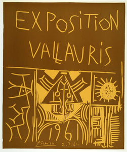 1971 Print Pablo Picasso Exposition Vallauris 1961 Art - ORIGINAL PIC3