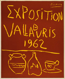 1971 Print Pablo Picasso Exposition Vallauris 1962 Art - ORIGINAL PIC3