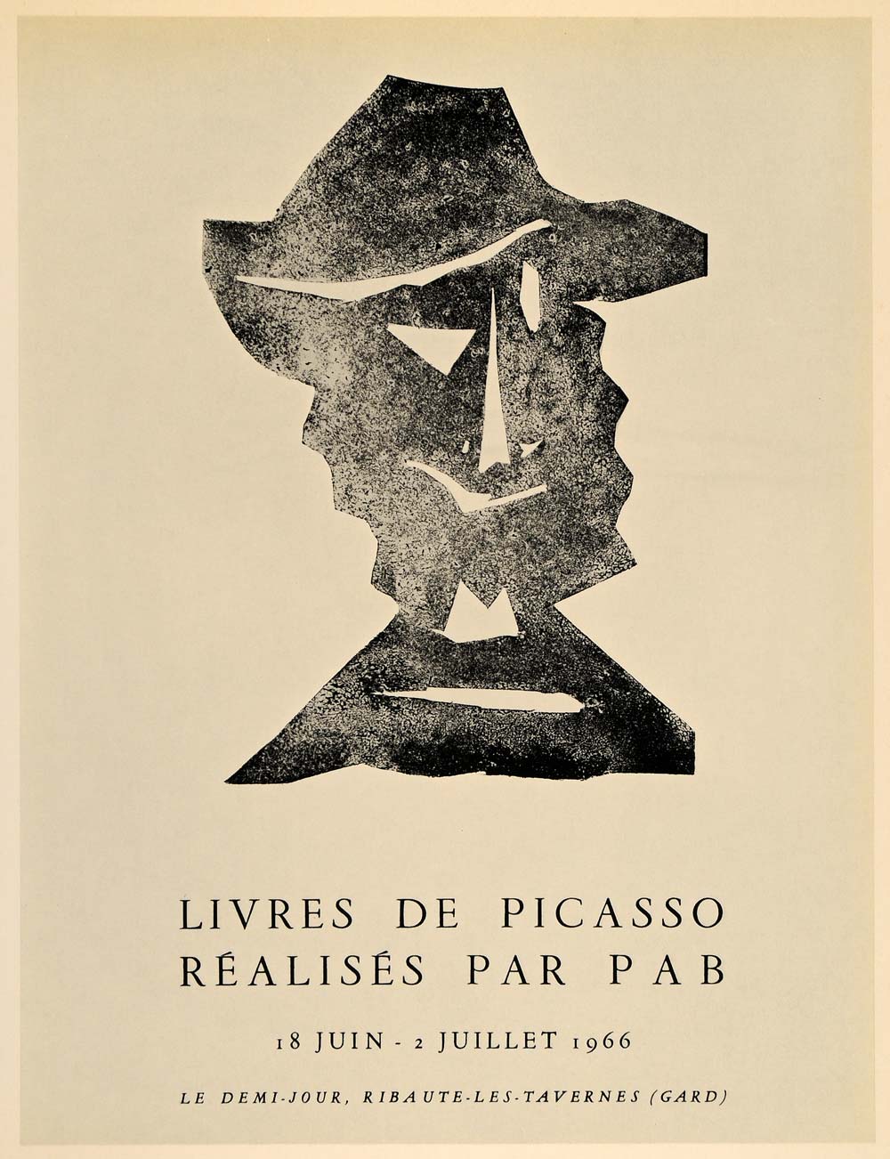 1971 Print Picasso Livres Books PAB 1966 P.A. Benoit - ORIGINAL PIC3