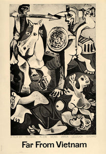 1971 Print Picasso Far from Vietnam Film Poster Ad 1968 - ORIGINAL PIC3