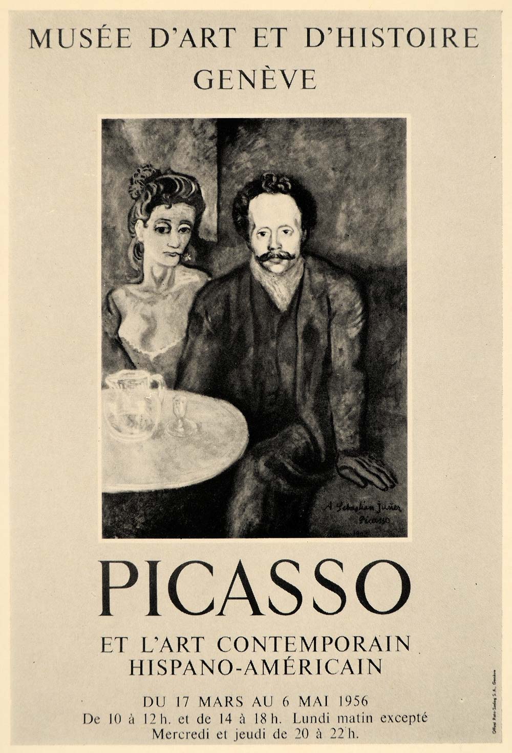 1971 Print Picasso Spanish American Art Poster 1956 - ORIGINAL PIC3