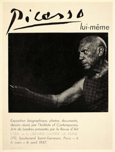 1971 Print Picasso Portrait La Hune Paris Poster 1957 - ORIGINAL PIC3