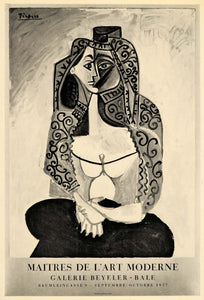 1971 Print Picasso Maitres l'Art Moderne Beyeler 1957 - ORIGINAL PIC3