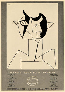 1971 Print Picasso Modern Art Galerie Craven Poster - ORIGINAL PIC3