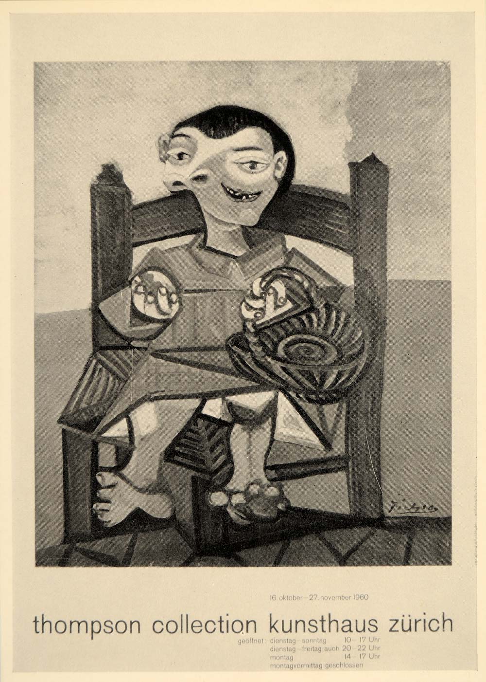 1971 Print Picasso Thomas Collection Kunsthaus Zurich - ORIGINAL PIC3