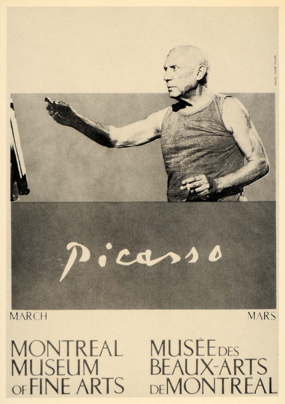 1971 Print Picasso Montreal Museum Fine Arts Poster - ORIGINAL PIC3