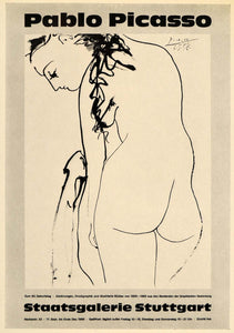 1971 Print Picasso Nude Staatsgalerie Stuttgart Poster - ORIGINAL PIC3