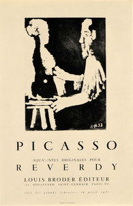 1971 Print Pablo Picasso Aquatints Reverdy Poster 1967 - ORIGINAL PIC3