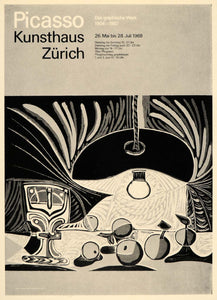 1971 Print Pablo Picasso Kunsthaus Zurich Poster 1968 - ORIGINAL PIC3