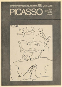 1971 Print Picasso Kunstverein Braunschweig Poster 1969 - ORIGINAL PIC3