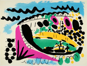 1966 Lithograph Pablo Picasso Bullfight Matador Secrets d'alcove d'un atelier