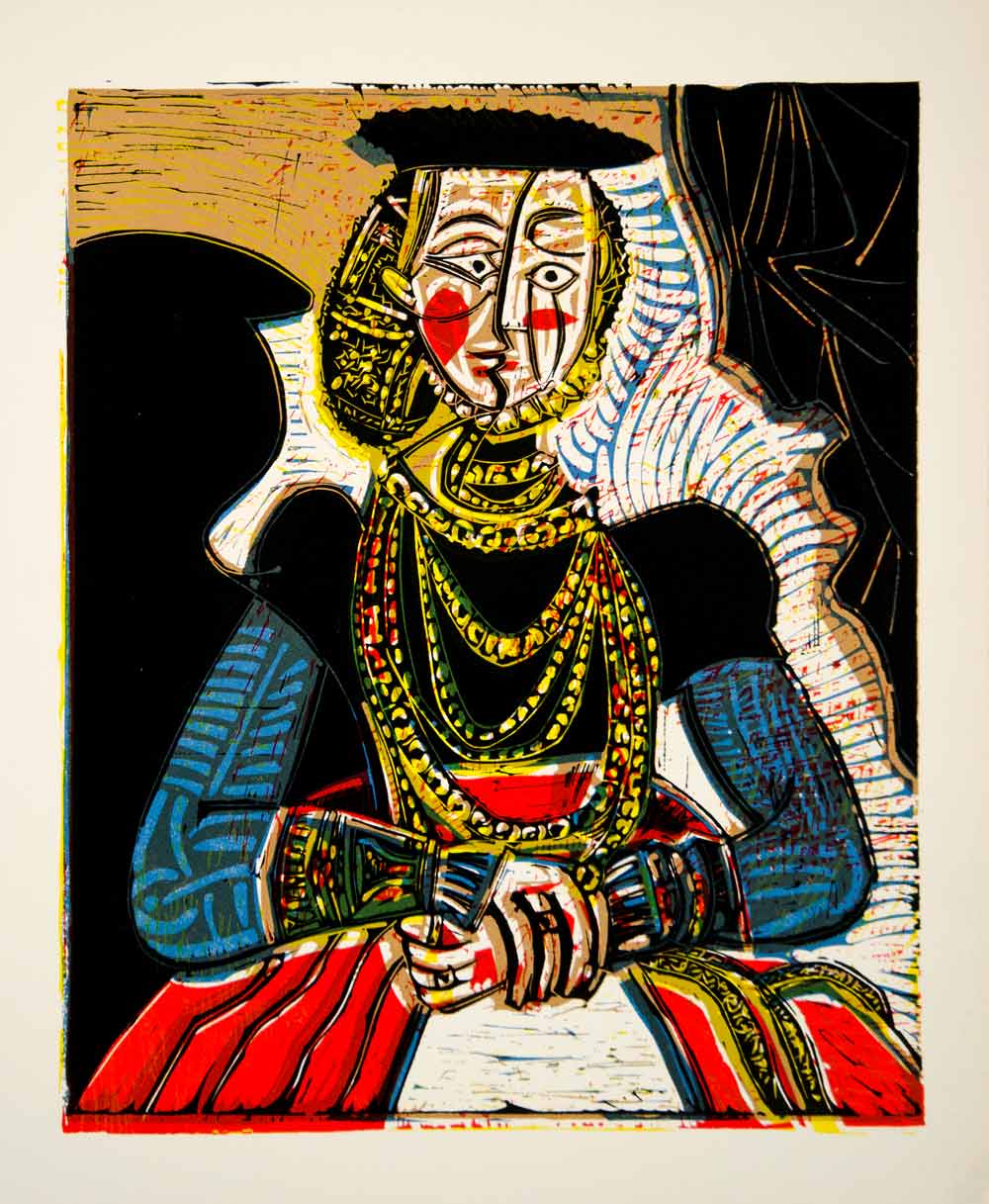 1963 Lithograph Picasso Portrait of a Lady Lucas Cranach the
