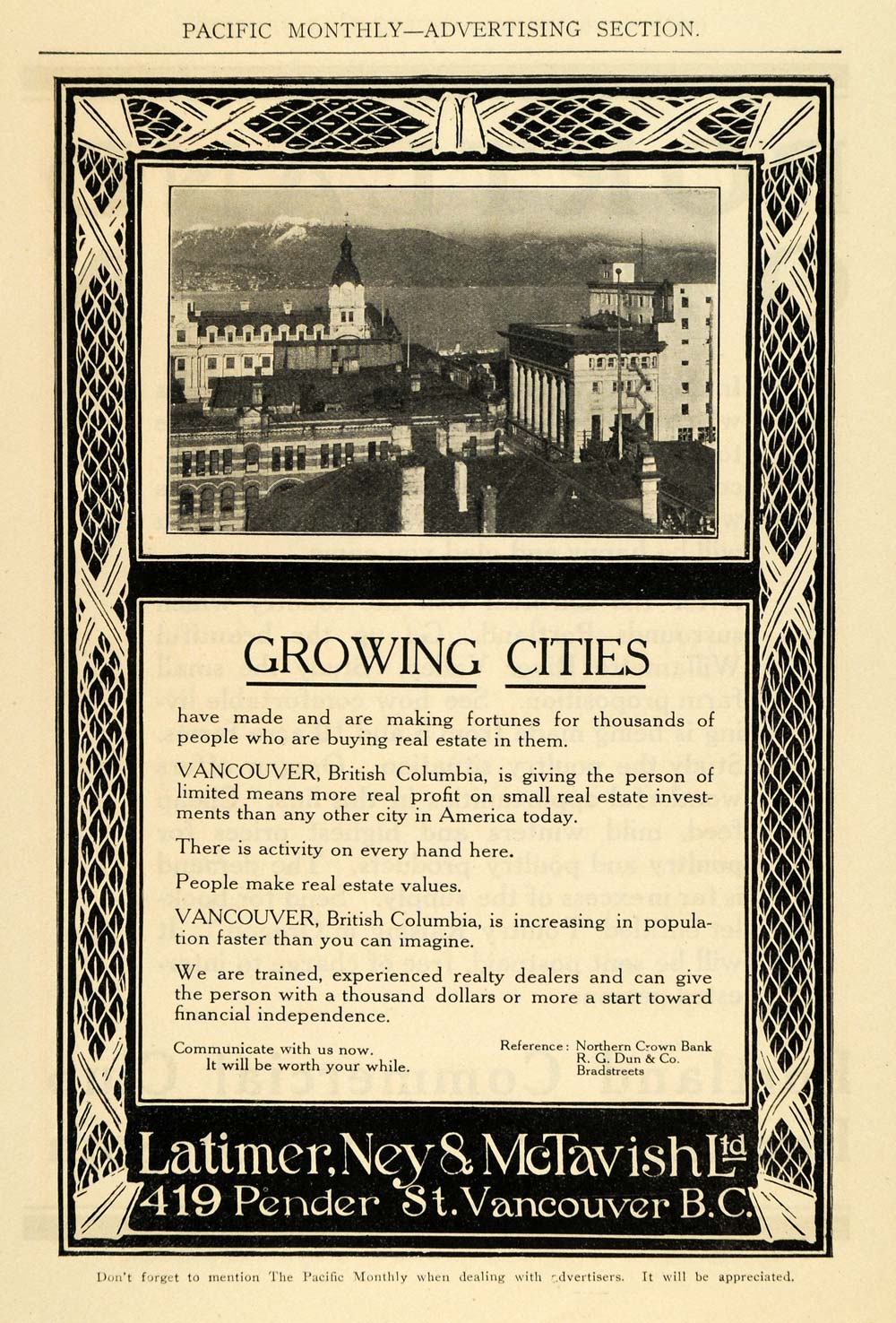1911 Ad Latimer Ney McTavish Vancouver City Real Estate - ORIGINAL PM2