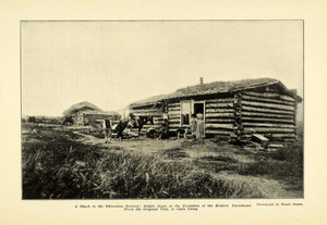 1907 Print Shack Edmonton District Farmhouse Horse Farm ORIGINAL HISTORIC PM2