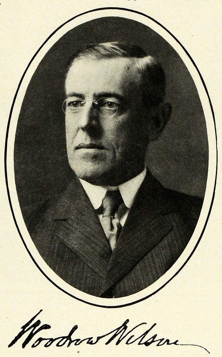 1911 Print Woodrow Wilson President Portrait Democrat - ORIGINAL HISTO ...