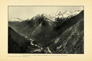 1903 Print Illecillewat Valley British Columbia Selkirk ORIGINAL HISTORIC PM2