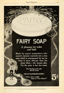 1915 Ad N. K. Fairbank Fairy Laundry Soap Toiletries Bath Detergent Skin PM3