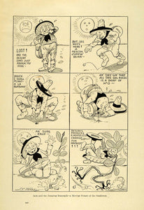 1912 Print Jack Jumping Beanstalk Vintage Cartoon Comic Strip Sombrero PM3