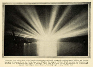 1915 Print Panama Pacific Exposition Scintillator San Francisco Bay PM3