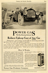 1914 Ad Power Gas Antique Car Heat Resisting Lubricant Pricing Minneapolis PM3