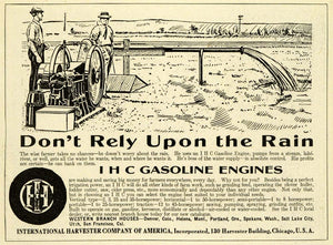 1912 Ad International Harvester America I. H. C. Gasoline Engine Farm PM3