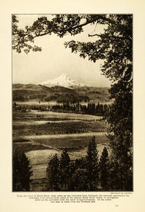 1912 Print Hood River Nature Mountainous Agricultural Landscape Agriculture PM3