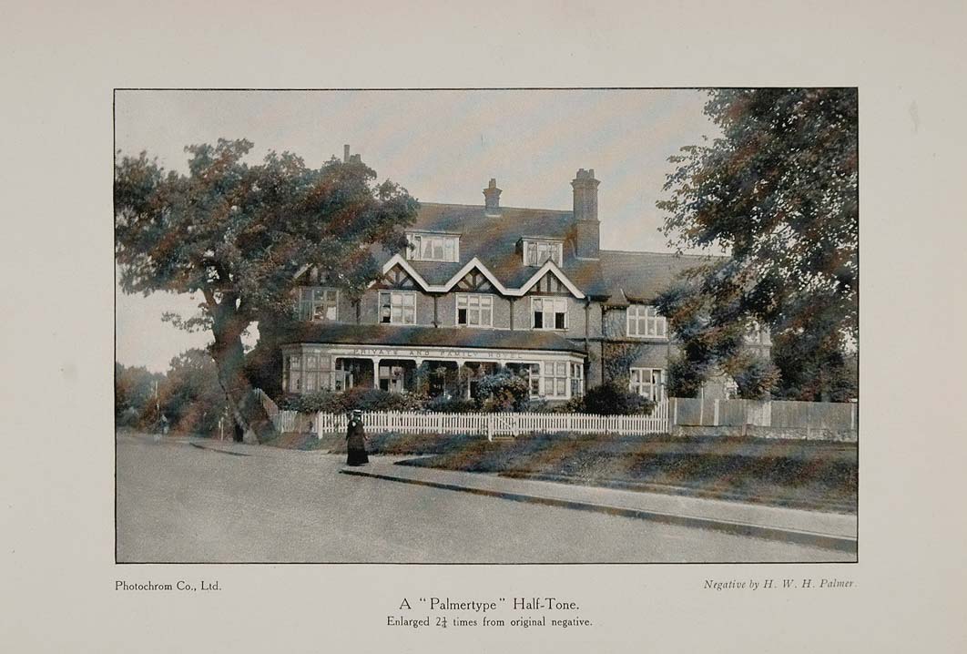 1911 Original Print Family Hotel Building H.W.H. Palmer - ORIGINAL PNR1