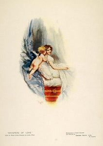 1898 Print Woman Cupid Romance Love Lucius Rossi - ORIGINAL PNR3