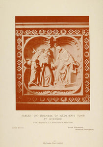 1898 Print Tomb Duchess of Gloucester Windsor Castle - ORIGINAL HISTORIC PNR3