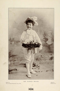 1901 Print Flower Seller Little Lord Fauntleroy Suit - ORIGINAL HISTORIC PNR4
