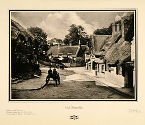 1905 Print Shanklin Villlage Isle of Wight England Town Horse Carriage F PNR8
