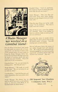 1926 Ad Crichton Studio Cannibal King Graphic Design Serjeants' Inn Chambers PO4