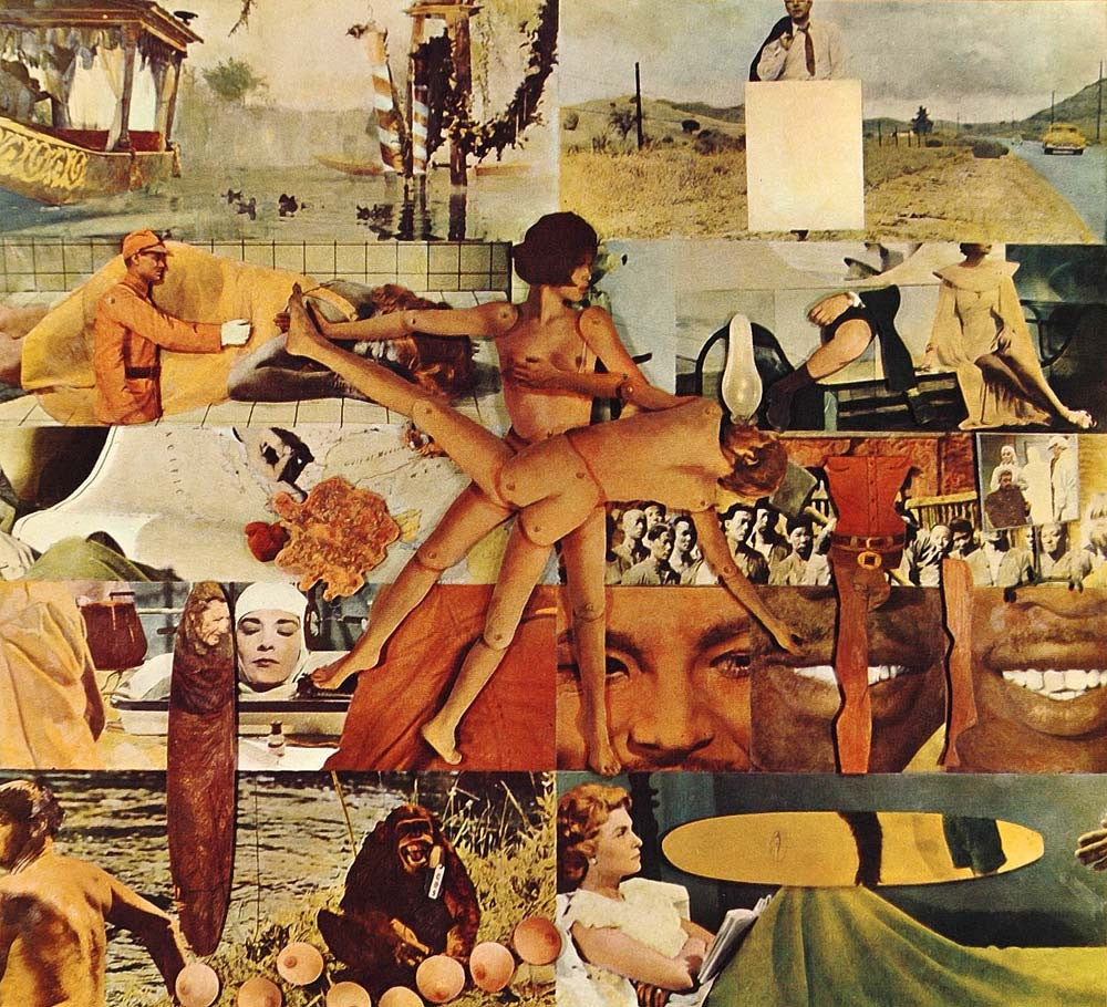 1970 Pop Art Oyvind Fahlstrom Roulette Nude Color Print - ORIGINAL POP1