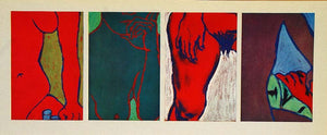1970 Pop Modern Art George Segal Untitled Pastel Print - ORIGINAL POP1