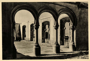 1942 Courtyard Palace Evora Portugal Helga Glassner - ORIGINAL PHOTOGRAVURE POR1