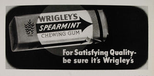 1947 Print Wrigley's Spearmint Gum Otis Shepard Poster ORIGINAL HISTORIC POS1