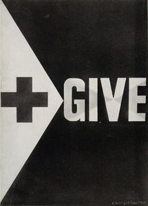 1947 Print American Red Cross E. McKnight Kauffer Ad - ORIGINAL HISTORIC POS1