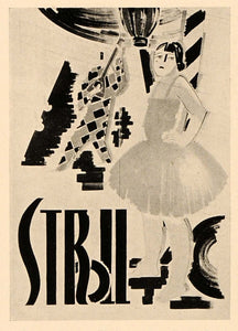 1927 Koike-Gan Japanese Circus Ad Poster B/W Print - ORIGINAL HISTORIC POS3