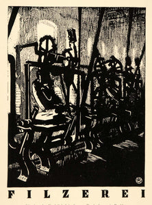 1927 Karl Schulpig Carl Goldschmidt Hutfabrik Print - ORIGINAL HISTORIC POS3