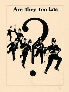 1927 British Policemen Bobby Booklet Cover Design Print ORIGINAL HISTORIC POS3